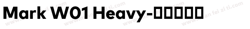 Mark W01 Heavy字体转换